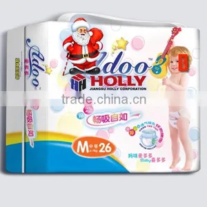 Super Size M Soft Breathable Leak Guard Infant Baby Pull up Diaper Hand Carry Packing Cheap Price OEM ODM Free Sample thumbnail-1