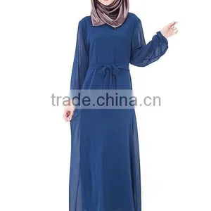 2015 Belt Chiffon Kaftan for Muslim Woman thumbnail-4