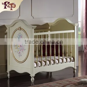 Italian Classic Design Furniture French Furniture Baby Bed Green Wooden Baby Bad Quality Choice thumbnail-1