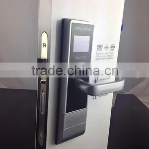 New Design Digital Door Lock LCD Screen Show Room Number Battery Roon Status thumbnail-3
