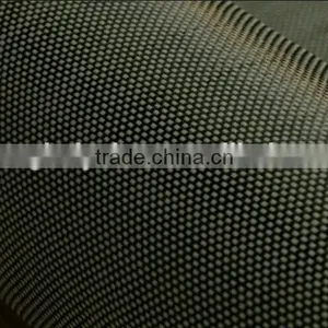 Golden Twill Hybrid Fabric Carbon Aramid Kevlar Fabric for Decoration thumbnail-1