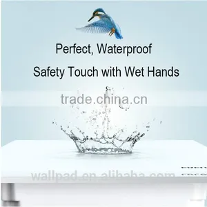Wallpad LED Black Crystal Glass 110~250V US/Australia Standard 1 Gang Electrical Digital Remote Control Touch Light Switch thumbnail-5