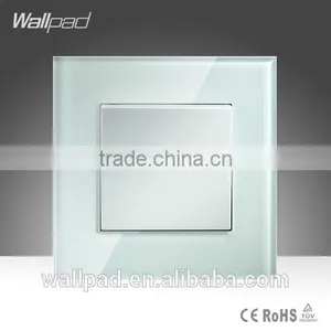 Hot Sales Wallpad High Quality White Crystal Glass16A 110-250V 1 Gang Intermediate Switch Push Button Swtich Light Wall Switch thumbnail-1