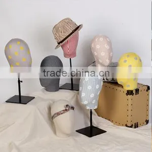 Blue Display Mannequin Heads Store Sell Mannequin Head Hat Display Rack thumbnail-1