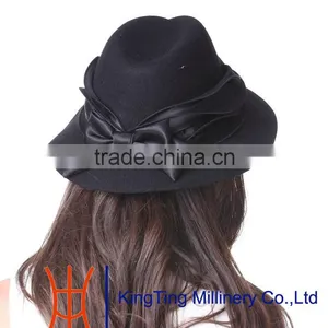 Floppy 100% Wool Felt Women Hat thumbnail-1