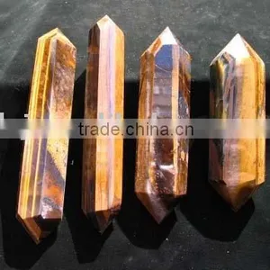 Tiger Eye Stone Double Terminated Points thumbnail-1