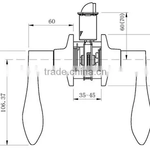 Handle Tubular Lever Wood Door Lever Lockset thumbnail-6