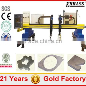 CE Certification Sheet Metal Gantry Cnc Plasma Flame Cutting Machine , nc Metal Cutters in Stock thumbnail-1