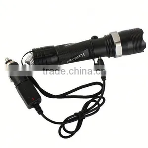 1174 New Multi Function Zoomable Police Torch Aluminum Flashlight With Window Breaking Head thumbnail-2