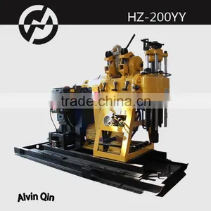 HZ-200YY Small Well Drill Rig Compacted With Mud Pump, Diesel Engine With Electrical Starter thumbnail-1