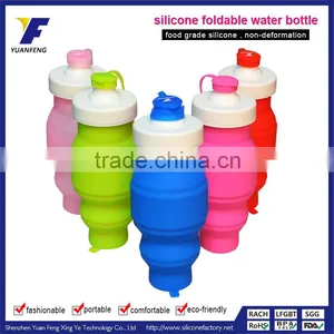 BPA Free Silicone Sports Water Bottle Wholesale thumbnail-5