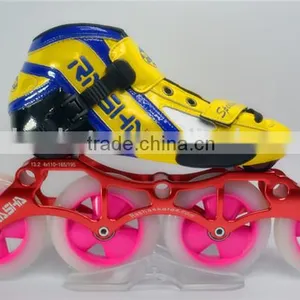 Rasha India Speed Skate Roller Skates OEM LOGO Skate Wheel High Quality Leather thumbnail-1