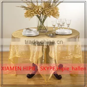 Round Pink Organza Tablecloth Cover For Banquet Decor thumbnail-2