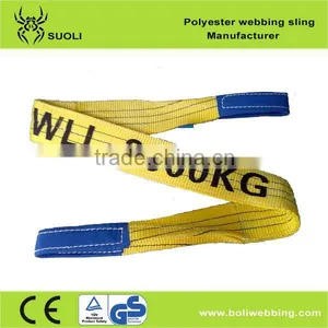 3T Polyester Flat Webbing Sling (eyes Sling) Eye Eye Sling thumbnail-1