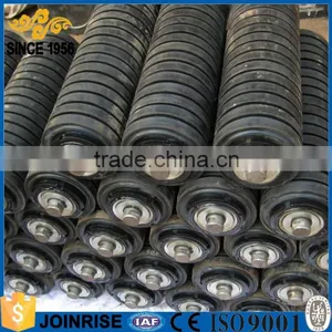 Rubber Coated Buffer Conveyor Roller for Stone Quarry thumbnail-2