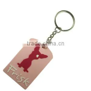 Manufacter OEM Logo Cute Custom Cartoon 2D Soft PVC Rubber Keychain thumbnail-1