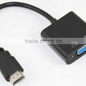 HDMIMale to VGA With Audio HD Video Cable Converter Adapter 1080p Top Quality Cabletolink thumbnail-1