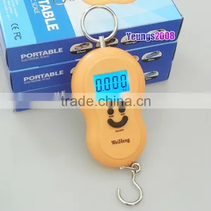45KG/5g Digital Smile Face Luggage Digital Hanging Scale thumbnail-3