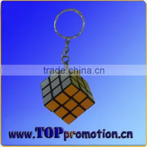 Promotion Mini Plastic Magic Cube Keychain Wholesale thumbnail-1