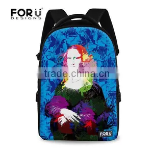 900D Mona Lisa Series Women Laptop Bag,Laptop Backpack,Laptop Bag thumbnail-4
