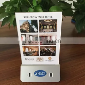 2016 Advertising Portable Power Bank 20000Mah,Mobile Power Bank 10000Mah,Menu Holder Restaurant Power Bank Charger thumbnail-2