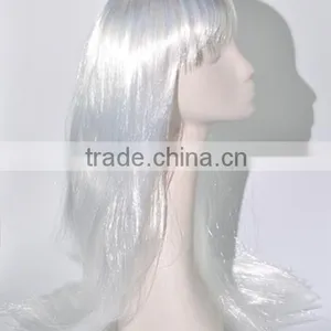 Hot Silk White Synthetic Wig N271 thumbnail-2