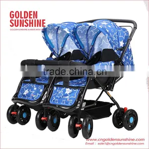Twins Baby Pram With Front Wheels Shocking Proof thumbnail-4
