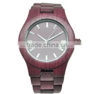 2016 New Design Customized Logo Wood Watch Stainless Steel Watch thumbnail-3
