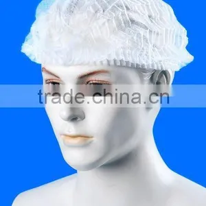 Non-woven White Disposable Food Industry Cap thumbnail-1