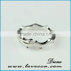 2015 Fashion Jewelry Ring!latest Weddingring Design !micro Pave Diamond Setting Ring-bling Bling Flower Diamond Ring thumbnail-2