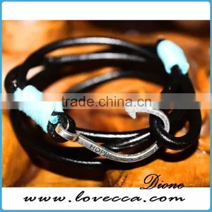 Anchor Charm Genuine Leather Bracelets Anchor Bracelets thumbnail-4