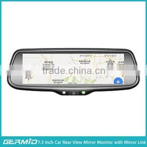 7.3 Inch Mirror-link Rearview Mirror With Back-up Camera Display thumbnail-1