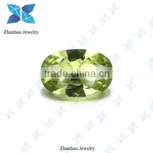 Oval Cut Peridot Nano Spinel for Jewelry Making thumbnail-1