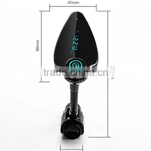 Factory Supply! Wireless Bluetooth FM Transmitter Radio Adapter Handsfree Car Kit Car Mp3 Player thumbnail-4