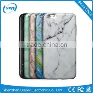 2016 Wholesale Durable Marble Pattern Slim TPU Protective Case Cover Shell For Iphone 5 6 6S Series LCD Screen thumbnail-1