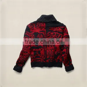 15PKSW41 Hand Made Winter Thick Knit Wool Sweater thumbnail-2