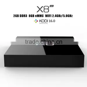 X8 4K Amlogic 8726 m8 Quad Core TV Box With 5.0GHZ Wifi Frequency thumbnail-1