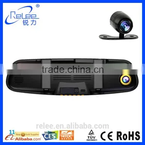 2016 Now Product Android 4.4 Smart Rearview Mirror Dual Car Dash Camera With GPS thumbnail-6