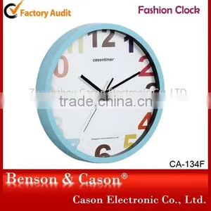 Cason Hot Selling Style Cheap Price Plastic Wall Clock for Home Decoration thumbnail-1