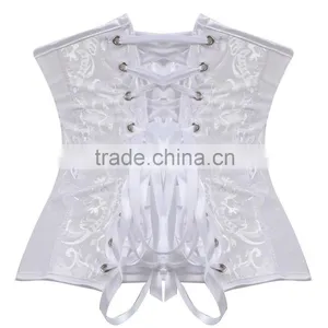 Plus Size 12 Steel-Boned Lingline Underbust Brocade Corset thumbnail-5