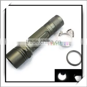WF-503B 5 Mode Q5 Aluminum LED Flashlight Torch Black thumbnail-1
