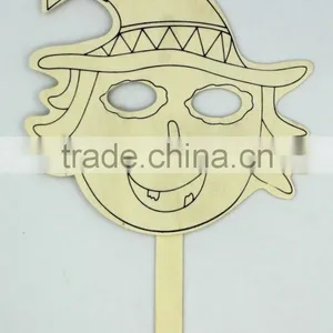 Plywood Mask ,Education Toy Wooden Paint Masks for Kid,face Mask thumbnail-4