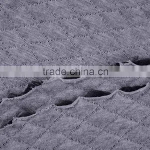 New Products 2016 CVC Viscose Polyester Sandwich Quilt Knit Jacquard Fabric thumbnail-2