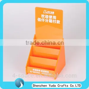 3 Tiers Homemade Wholesale Plexiglass Acrylic Brochure Display, Flyer Stand for Leaflet Displaying thumbnail-1