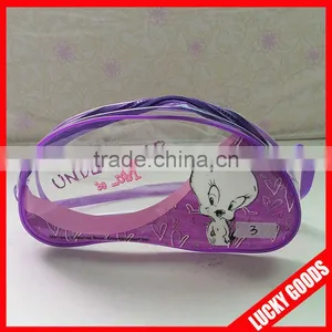 Cheap New Style Purple Pvc Cosmetic Bag Wholesale thumbnail-1