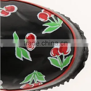Lady Fruit Fashion Rubber Rain Boot thumbnail-3