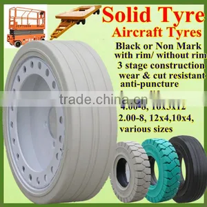 Well-reputed Chinese 16x5x12 Flat Proof Aircraft Solid Tyres With Good Price thumbnail-1