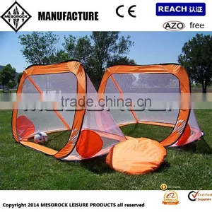 Two 6x4 Ft. Pop up Foldable Soccer Goals, Portable W/carry Case, Durable Pass Goal Football Pair. Training Aid thumbnail-1