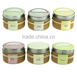 100% Natural Soy Wax Candle in Metal Jar , Scented Candle in Cooper Metal Jar,natural Essence Candle thumbnail-2