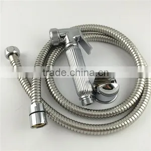 Brass Type Bidet Shattaf With Stainless Steel Flexible Hose thumbnail-1